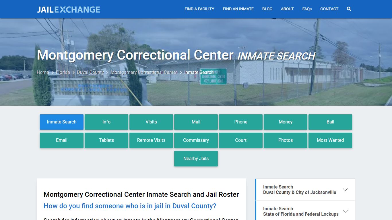 Montgomery Correctional Center Inmate Search - Jail Exchange