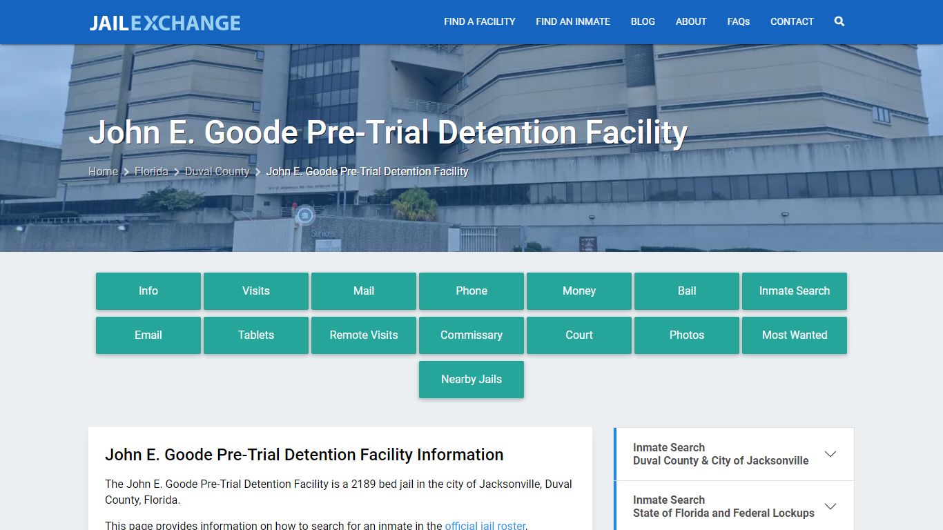 John E. Goode Pre-Trial Detention Facility - Jail Exchange